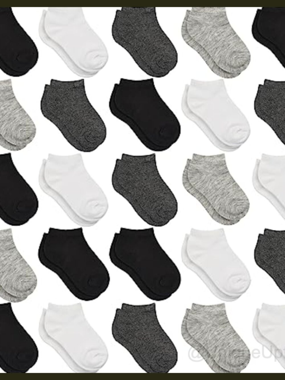 25 Pairs Kids Ankle Socks Set Toddler Low Cut Socks 0-14 Years